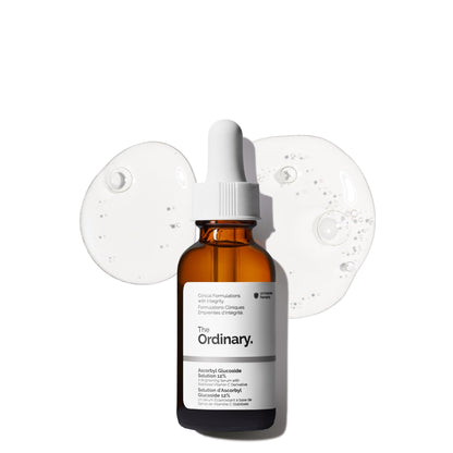 The Ordinary Ascorbyl Glucoside Solution 12%, Vitamin C Serum for Even Skin Tone and Antioxidant Protection, 1 Fl Oz