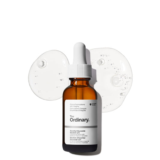The Ordinary Ascorbyl Glucoside Solution 12%, Vitamin C Serum for Even Skin Tone and Antioxidant Protection, 1 Fl Oz