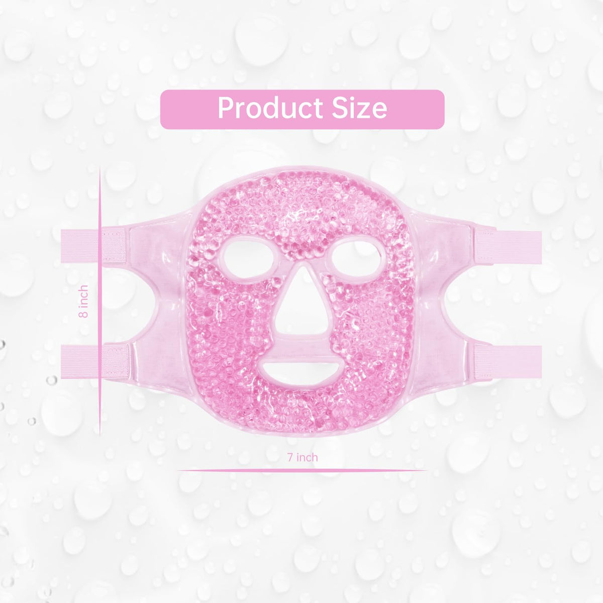ZNÖCUETÖD Full Face Ice Mask - Gel Hot & Cold Compress for Post-Surgery Recovery, Dental Work, Swelling, Migraines & Dark Circles