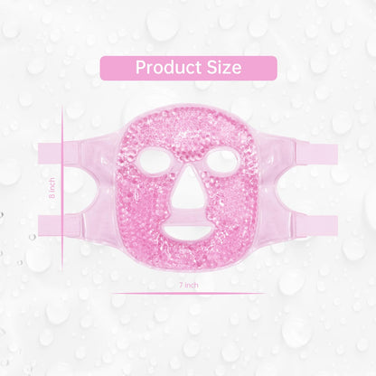 ZNÖCUETÖD Full Face Ice Mask - Gel Hot & Cold Compress for Post-Surgery Recovery, Dental Work, Swelling, Migraines & Dark Circles