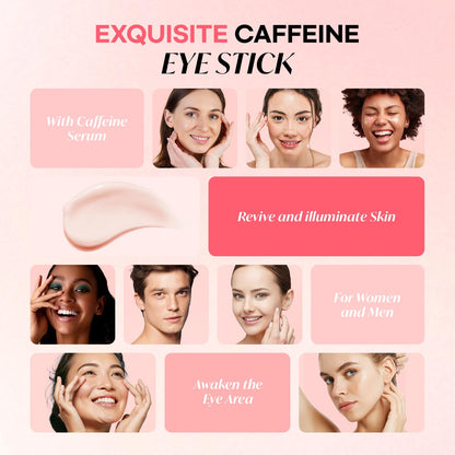 CITYGOO Caffeine Eye Cream Stick - Anti-Aging Firming & Moisturizing Balm for Dark Circles, Puffiness & Eye Bags (1pc)