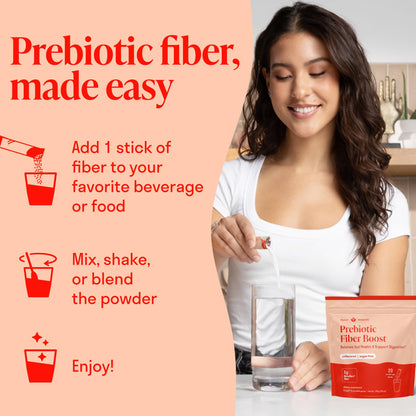 Nuven Naturals Prebiotic Fiber Powder - Unflavored & Sugar Free - Fiber Supplement to Support Digestive Regularity, Gut Health, Bloating & Immune Support - Soluble Prebiotic Powder Daily