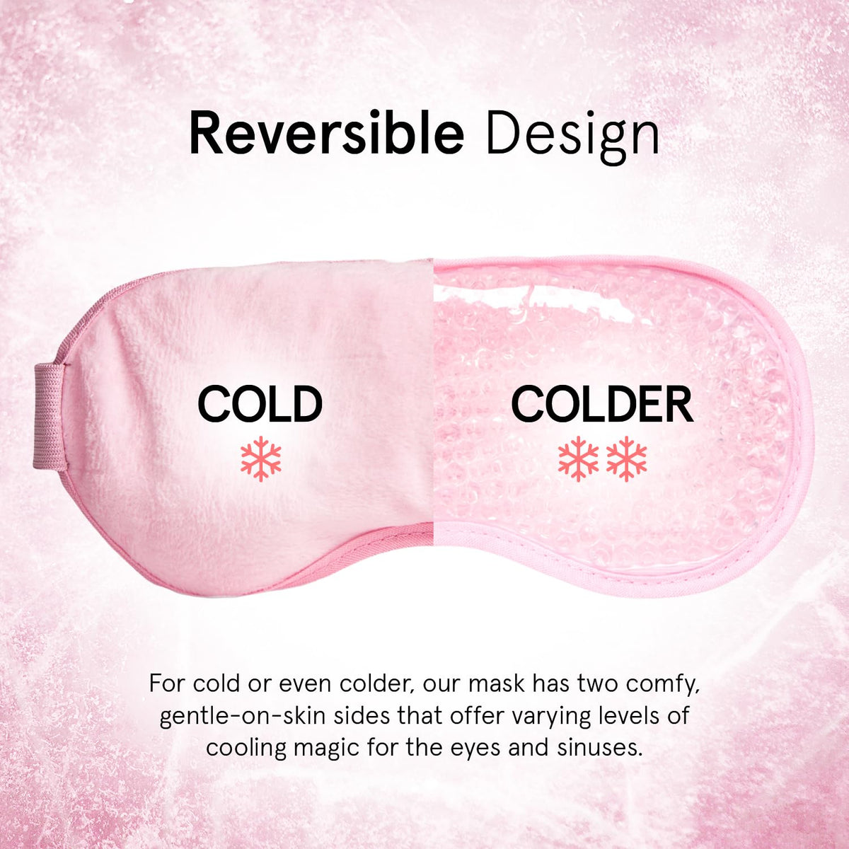 grace & stella Hot & Cold Cooling Eye Mask - Reusable Gel Bead Mask for Puffiness, Dark Circles & Migraines