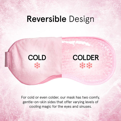 grace & stella Hot & Cold Cooling Eye Mask - Reusable Gel Bead Mask for Puffiness, Dark Circles & Migraines