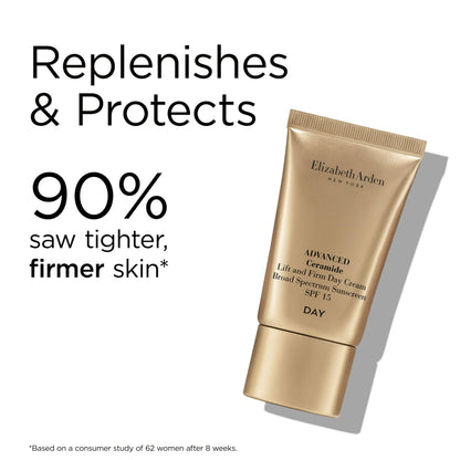 Elizabeth Arden Firm Resolutions Advanced Ceramide 2-Piece Skincare Gift Set for Women, Includes Full-Size Serum Capsules and 0.5oz Day Cream with Sunscreen, 2 count