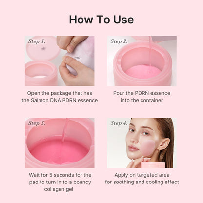 medicube Toner Pads Salmon DNA PDRN Pink Collagen Jelly Pad - Korean Gel Toner Pad - Niacinamide, Madecassoside, Retinol - Soothing, Radiance, Uneven Skin Tone - Korean Skin Care - 70 Pads (1 Pack)