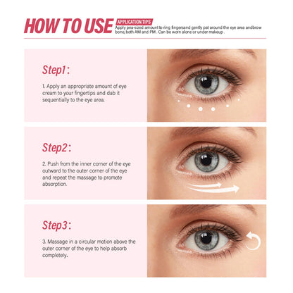 Retinol Eye Cream with Collagen & Hyaluronic Acid - Anti-Aging Under Eye Cream for Dark Circles, Puffiness & Wrinkles - Suitable for Sensitive Skin