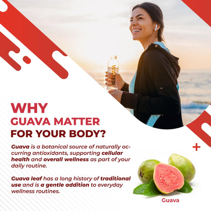NURAFUSE Guava Extract & Bitter Melon Supplement - Metabolism & Digestive Support with Ginger, Cinnamon & Gymnema - 150 Capsules