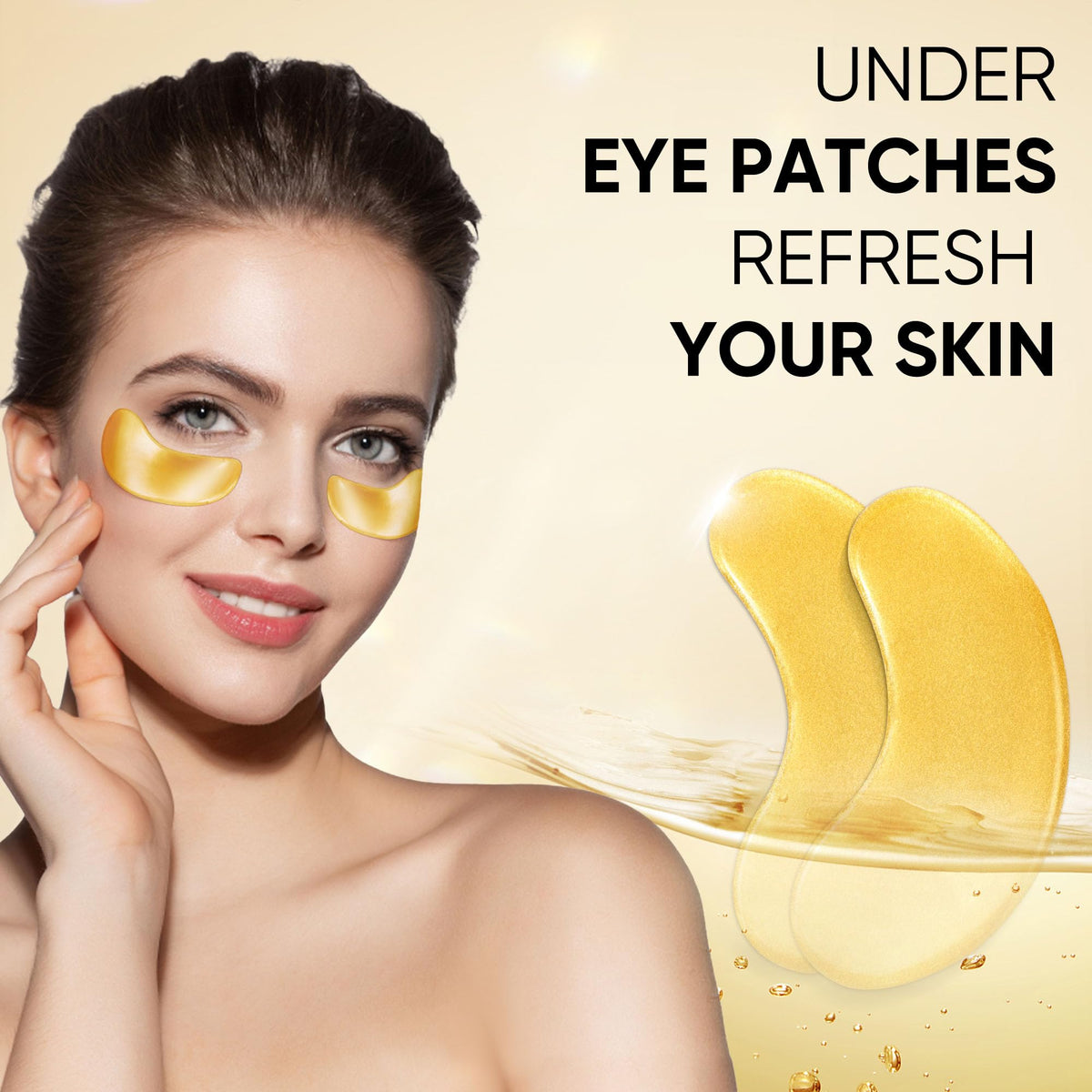 Bukamkom 24K Gold Eye Mask - 10 Pairs Intensive Starter Set