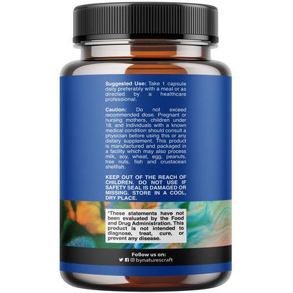 DIM Supplement for Men - Hormone Balance, Estrogen Support & Prostate Health Formula with Ginseng & Bioperine - Nature’s Craft (120 Capsules)