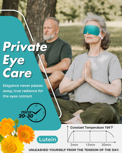 16 Packs Lutein Steam Eye Masks - Self-Heated Warm Compress for Dry Eyes
