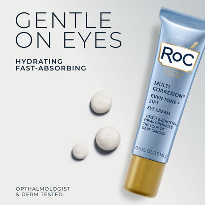 RoC Multi Correxion 5 in 1 Anti-Aging Eye Cream (0.5 oz) - Comprehensive Treatment for Dark Circles, Puffiness & Wrinkles