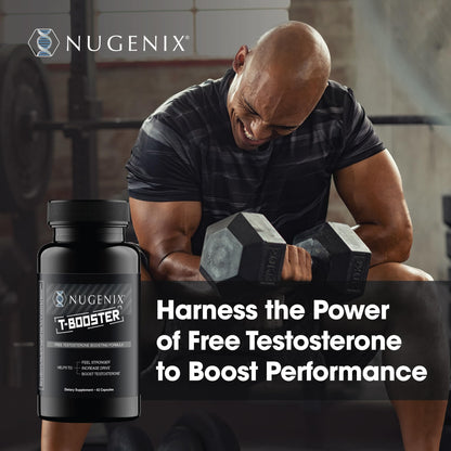 Testosterone Booster for Men - Free Testosterone, Energy & Strength Support Supplement - Nugenix T Booster (42 Count)