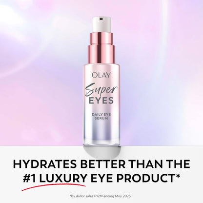 Olay Super Eye Serum - Vitamin C, Caffeine & Niacinamide Anti-Aging Eye Serum for Dark Circles & Fine Lines 0.45 oz