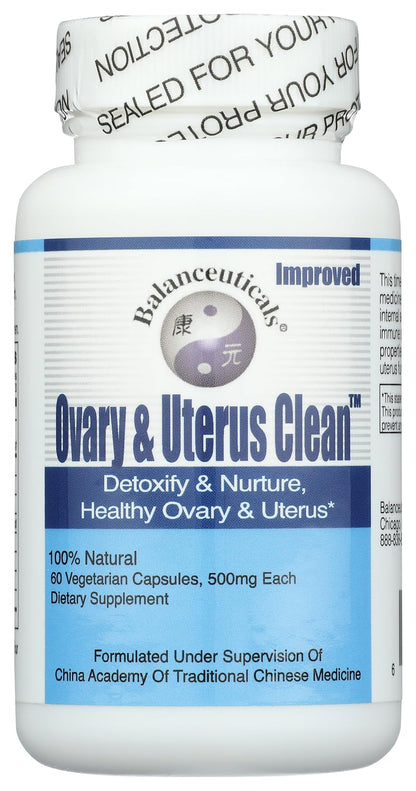 Balanceuticals Ovary & Uterus Clean, 500 mg Dietary Supplement Capsules, 60-Count Bottle