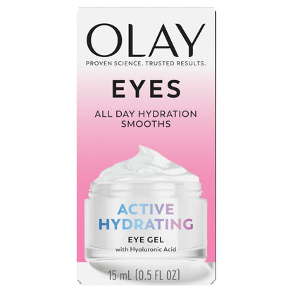 Olay Active Hydrating Eye Gel - Fragrance-Free Hyaluronic & Niacinamide (15g)