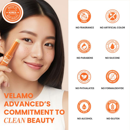 VELAMO ADVANCED Retinol Eye Stick (10g) - Korean Upgraded Formula with Collagen, Niacinamide & Peptides for Firming & Brightening
