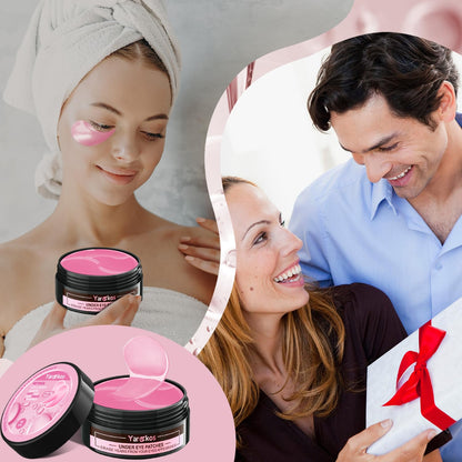 2 Packs Under Eye Patches Kit - 24K Gold & Pink Collagen (60 Pcs)