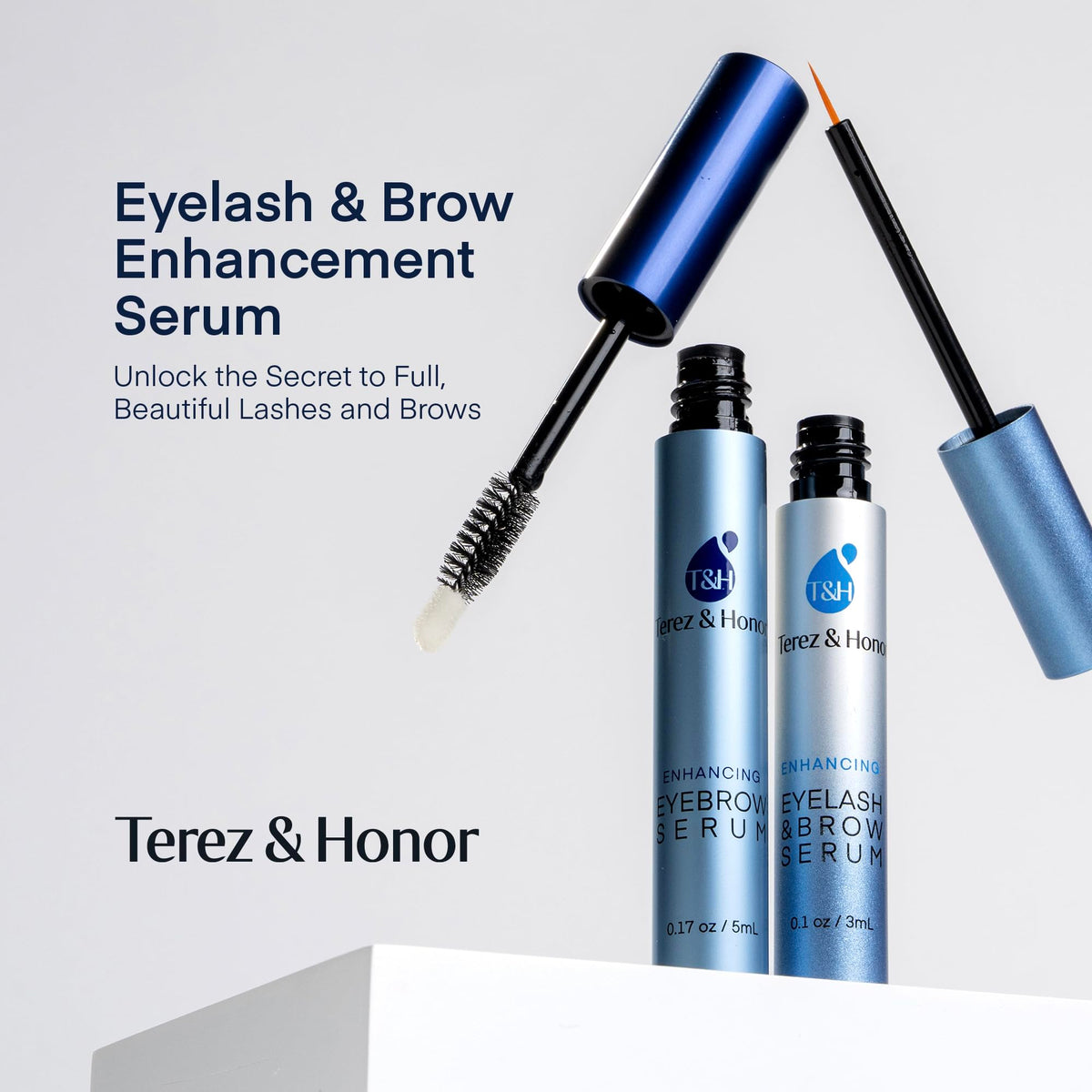 Natural Eyebrow Growth Serum & Enhancer (5mL) - Professional Formula for Thicker, Fuller & Faster Brow Growth