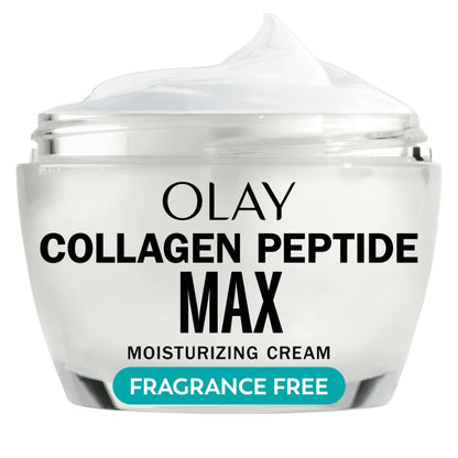 Olay Collagen Peptide Face Moisturizer, Firming Cream for Women, Fragrance-Free, Non-Greasy - Hydrating, Anti-Aging, Anti-Wrinkle, Smoothing of Fine Lines, Tightening Skin Care - Niacinamide, 1.7 Oz