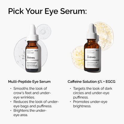 The Ordinary Multi-Peptide Eye Serum - Anti-Aging Eye Serum for Crow’s Feet, Dark Circles & Puffiness (0.5 fl oz)