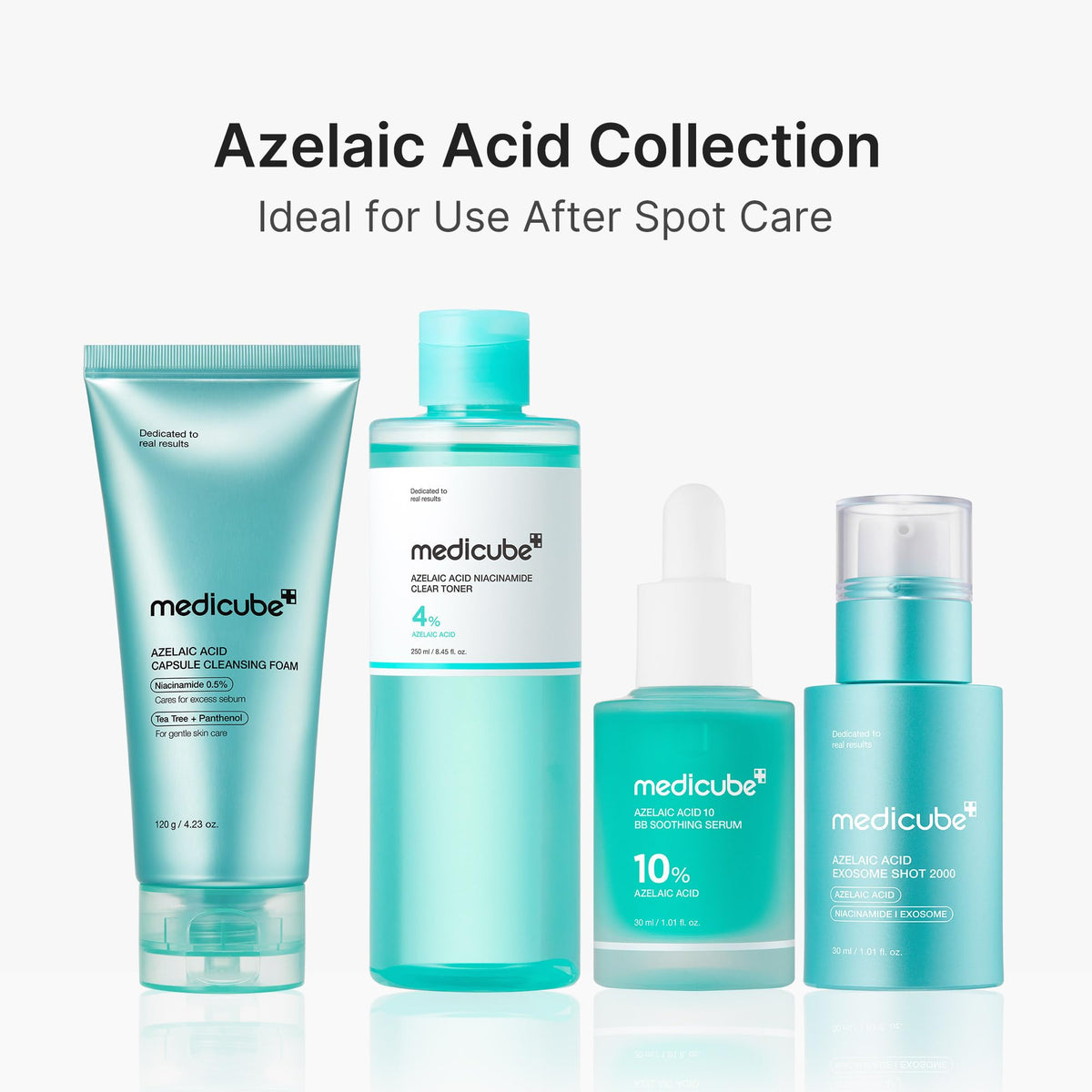 medicube Facial Cleanser Azelaic Acid Capsule Foam Cleanser - Soothing Daily Cleansing Foam For Troubled Skin & Excess Sebum Control - Uneven Skin with Niacinamide, Glycerin - Korean Skincare, 4.23 oz