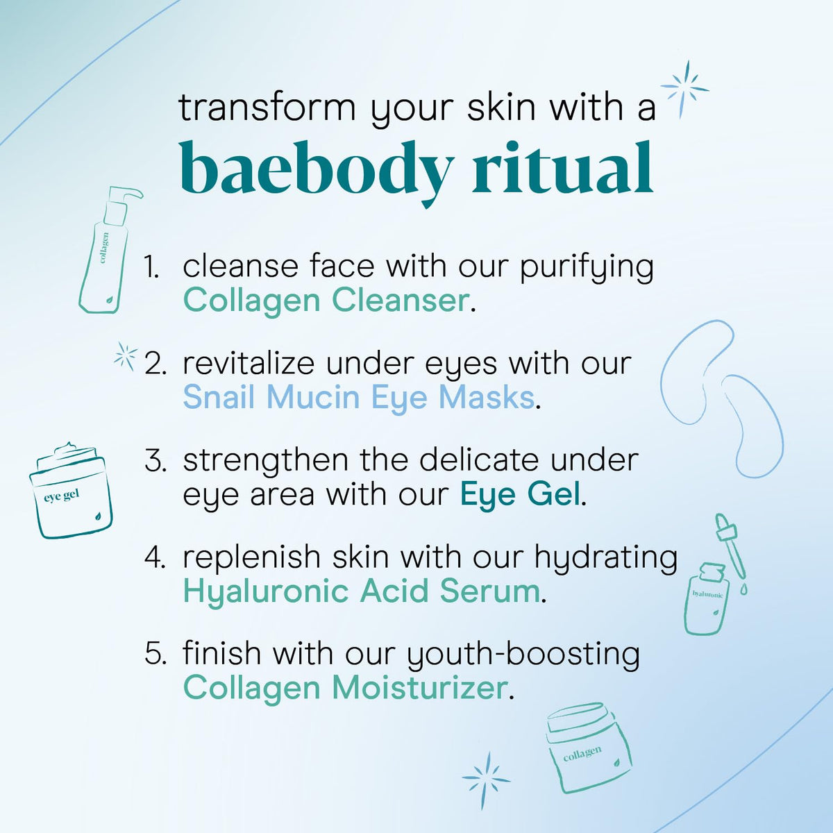 Baebody Advanced Snail Mucin Under Eye Patches (6 Pairs)
