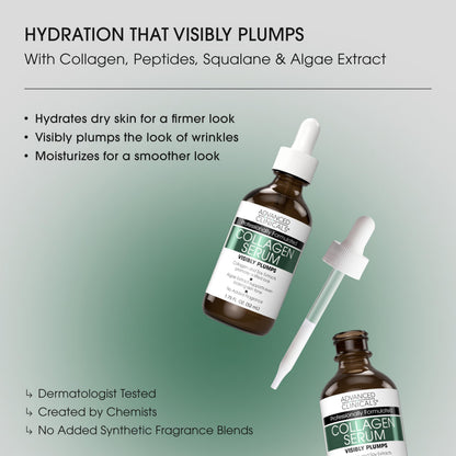 Advanced Clinicals Collagen & Hyaluronic Acid Duo - Fragrance-Free (52ml x 2)
