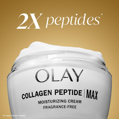 Olay Collagen Peptide Face Moisturizer, Firming Cream for Women, Fragrance-Free, Non-Greasy - Hydrating, Anti-Aging, Anti-Wrinkle, Smoothing of Fine Lines, Tightening Skin Care - Niacinamide, 1.7 Oz