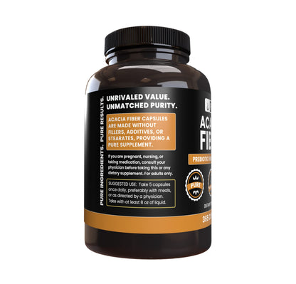 Pure Original Ingredients Acacia Fiber (365 Capsules) No Magnesium Or Rice Fillers, Always Pure, Lab Verified