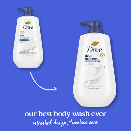 Dove Body Wash Deep Moisture 30.6 oz - Moisturizing Skin Cleanser No Sulfates No Parabens