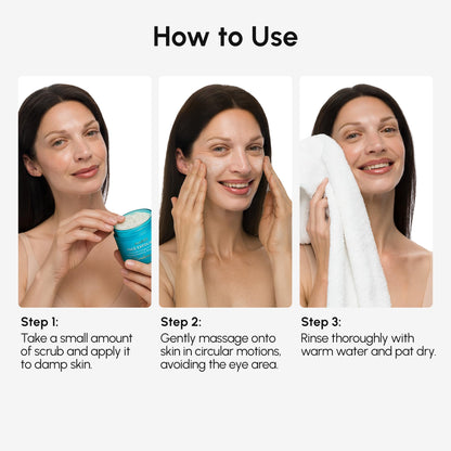 MAREE Face Exfoliator - Microdermabrasion Facial Scrub & Exfoliating Face Wash for Women - Collagen & Glycolic Acid - Gentle Scrub and Exfoliant - Men Exfoliating Scrubber - Exfoliante Facial Cleanser