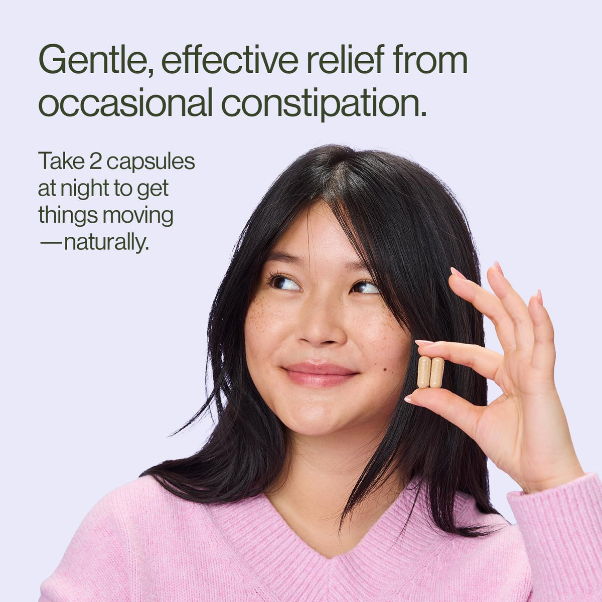 Hilma Gentle Bowel, Occasional Constipation Relief with Magnesium Citrate, Natural and Gentle Laxatives for Constipation w/Magnesium Citrate, Ginger, Anise and Bitter Orange, 46 Vegan Capsules