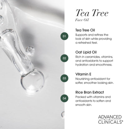 Advanced Clinicals 3PC Clarifying Set - Tea Tree, Vitamin C & 10% AHA