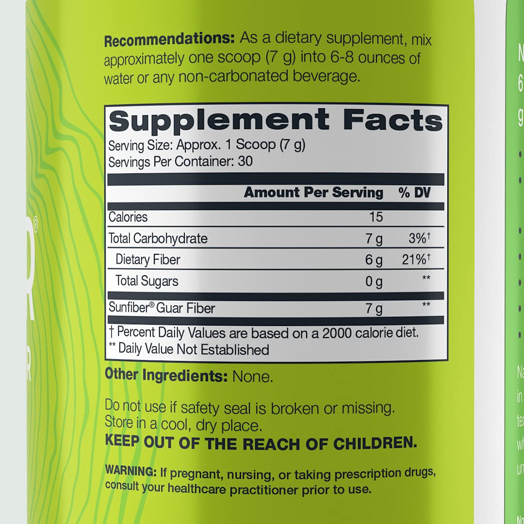 NATURE'S CALLING All-Natural Fiber Supplement - Gentle - Non-GMO - Low-FODMAP - Sunfiber - Prebiotic, 30 Servings (7.4 oz)