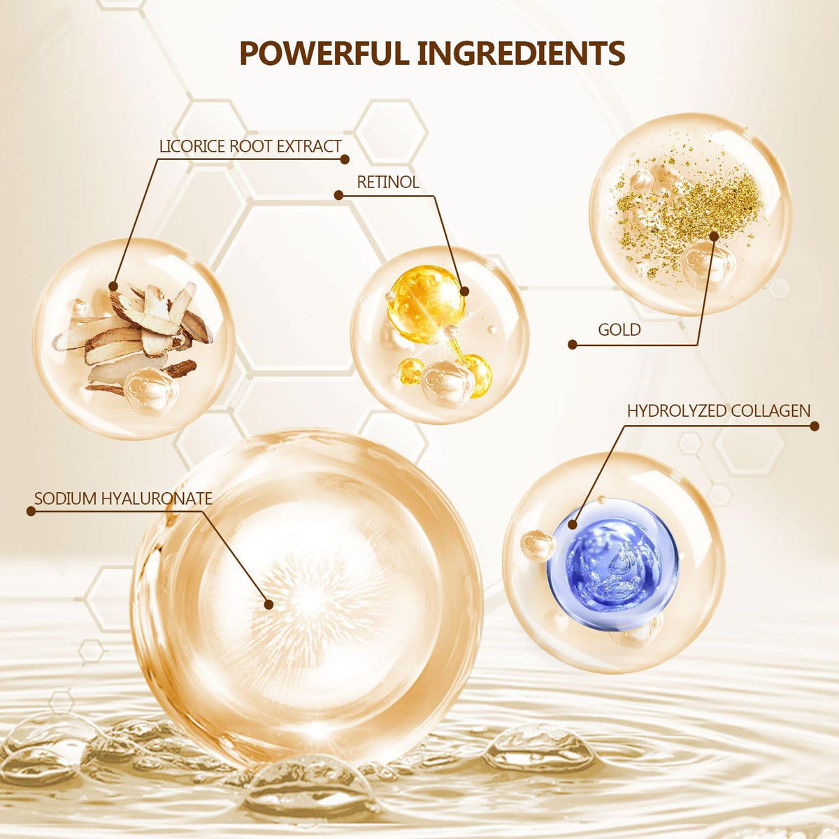 24K Gold Collagen Under Eye Patches - Luxury Rejuvenation (60 Pcs)