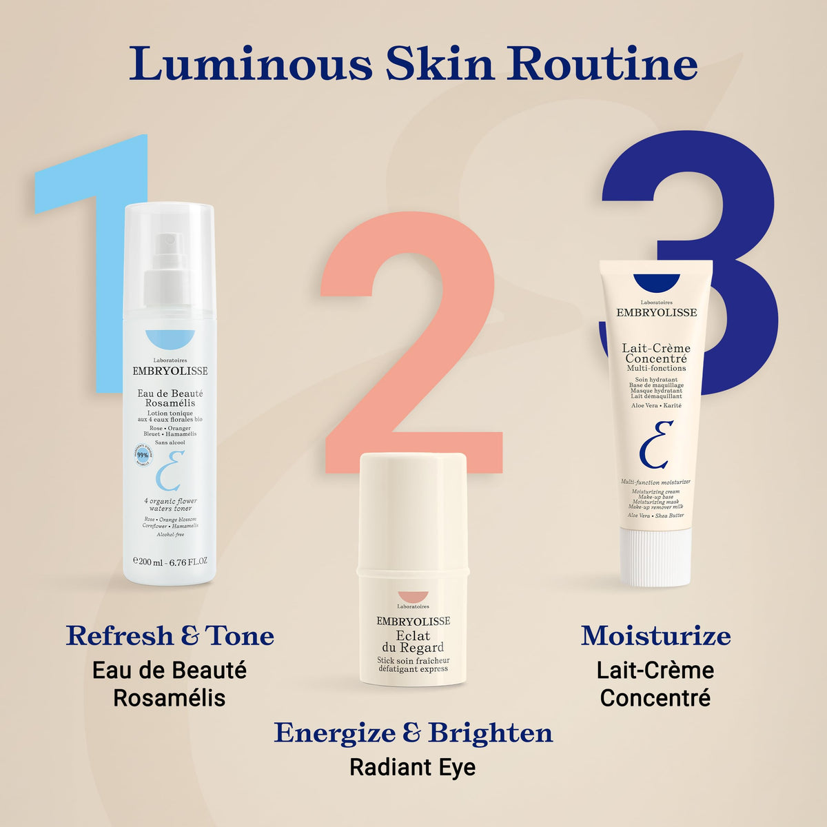Embryolisse Lait-Crème Concentré Face Moisturizer and Makeup Primer, French Face Cream With Shea Butter & Aloe Vera, 1.01 Fl Oz