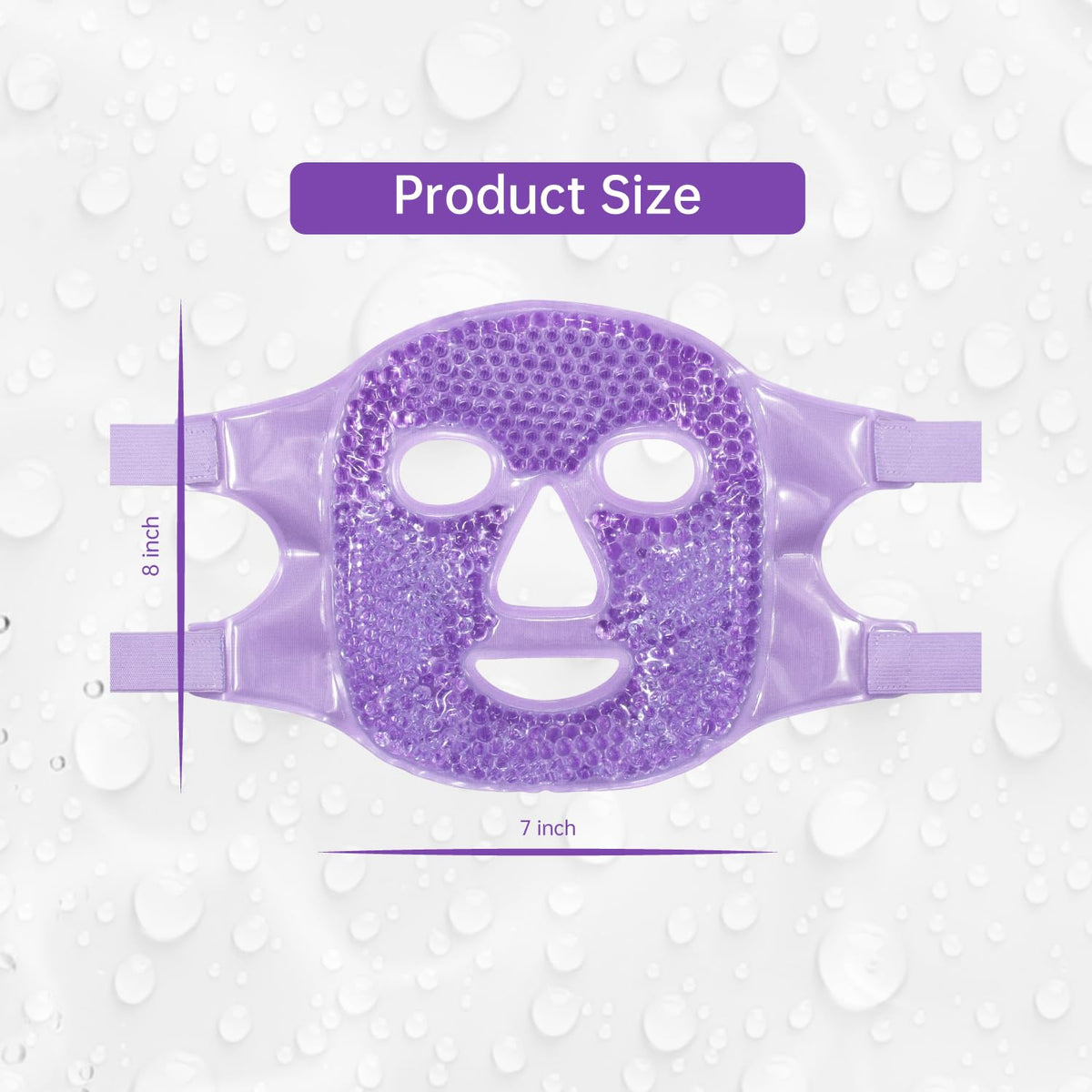 ZNÖCUETÖD Full Face Ice Mask - Gel Hot & Cold Compress for Post-Surgery Recovery, Dental Work, Facelift & Laser Treatment - Reduces Swelling & Migraines