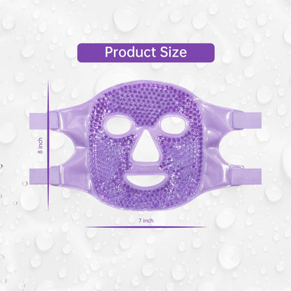 ZNÖCUETÖD Full Face Ice Mask - Gel Hot & Cold Compress for Post-Surgery Recovery, Dental Work, Facelift & Laser Treatment - Reduces Swelling & Migraines