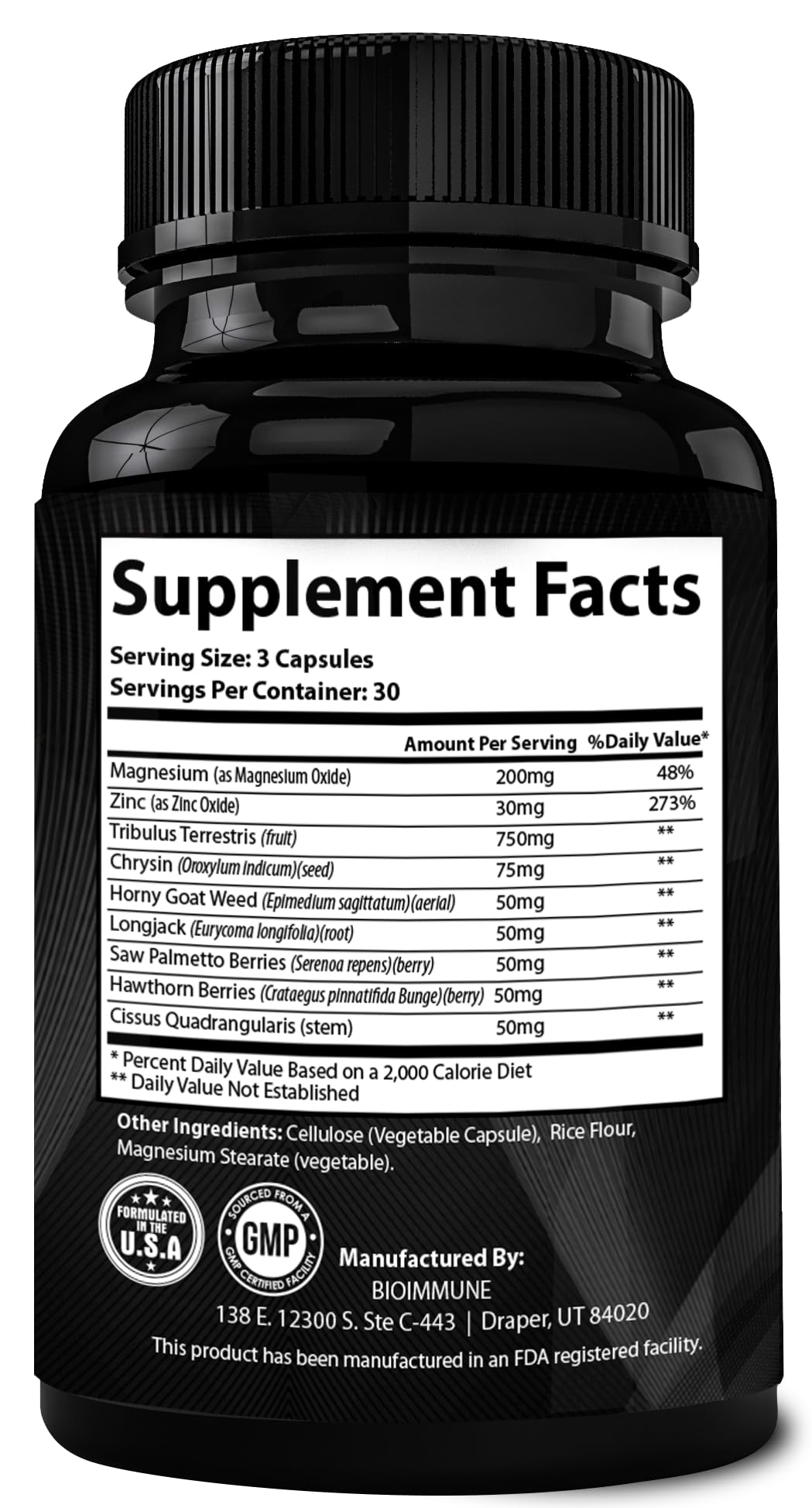10X Testosterone Booster for Men - Lean Muscle, Energy & Strength Support with Tribulus, Tongkat Ali & Zinc - Testagra (2 Pack, 180 Capsules)