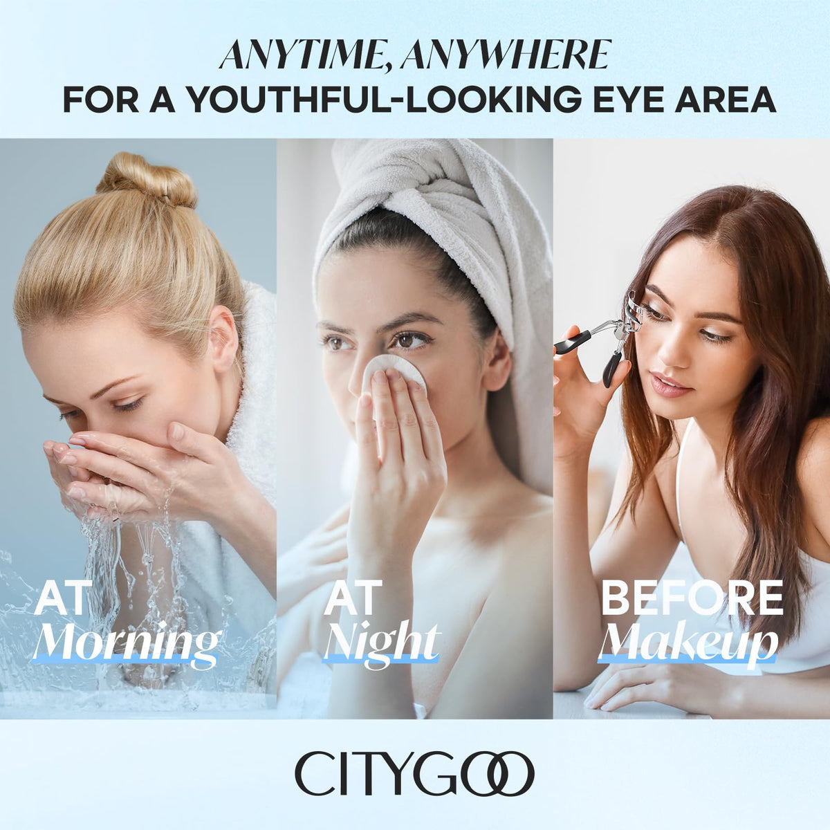 CITYGOO Peptide Moisturizing Eye Stick (1pcs) - Deep Hydration with Collagen & Hyaluronic Acid - Rapid Treatment for Dark Circles, Puffiness & Fine Lines