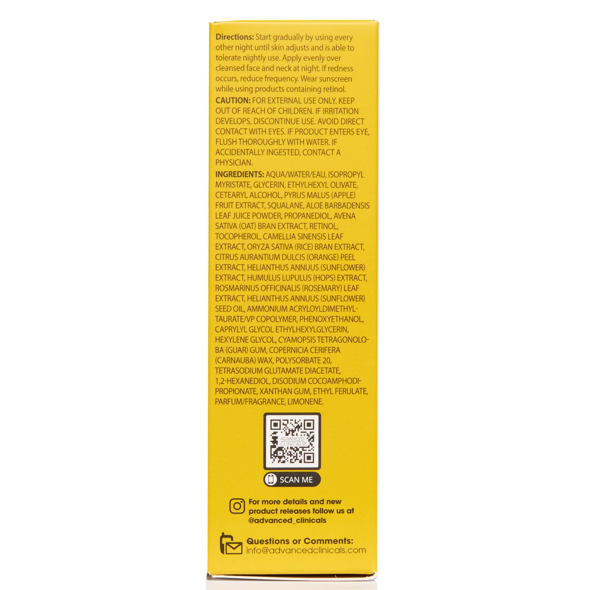 Advanced Clinicals Retinol Serum - Anti-Aging & Renewing Duo (52ml x 2)