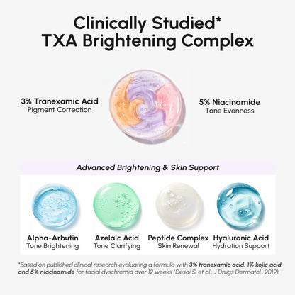 MAREE 10% Tranexamic Serum Cream - Alpha Arbutin Cream with Tranexamic Acid, Niacinamide - Dark Spot Corrector with Alfa Arbutin - Acido Tranexamico Crema para Manchas Oscuras en la Cara