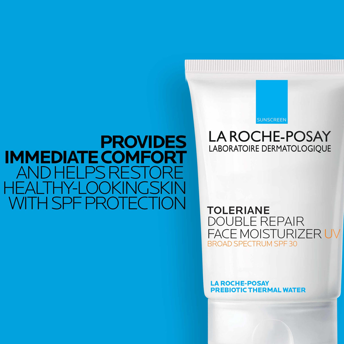 La Roche-Posay Toleriane Double Repair UV SPF Moisturizer for Face, Daily Facial Moisturizer with Sunscreen SPF 30, Niacinamide and Glycerin, Oil Free, Moisturizing Sun Protection