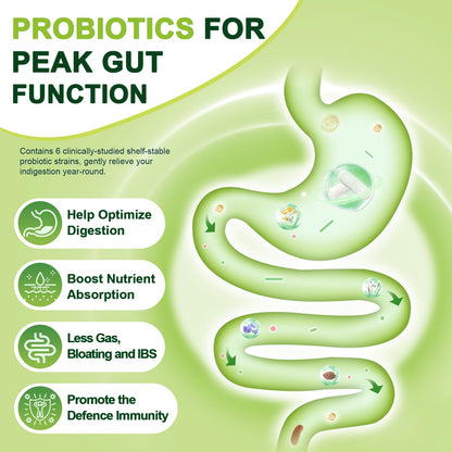 NATURE TARGET Prebiotic Fiber Supplement with 60 Billion Probiotics for Digestive Health - Prebiotics and Probiotics for Women & Men Regularity, Supports Occasional Constipation - 120 Veggie Capsules