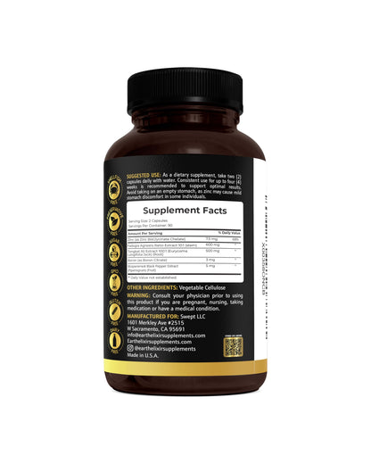 Fadogia Agrestis & Tongkat Ali Supplement for Men & Women - Energy, Strength & Vitality Support - USA Made, 3rd Party Tested (3 Month Supply)