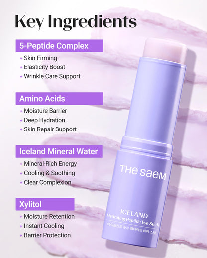 theSAEM Iceland Hydrating Peptide Eye Stick - Cooling & Firming (0.38oz)