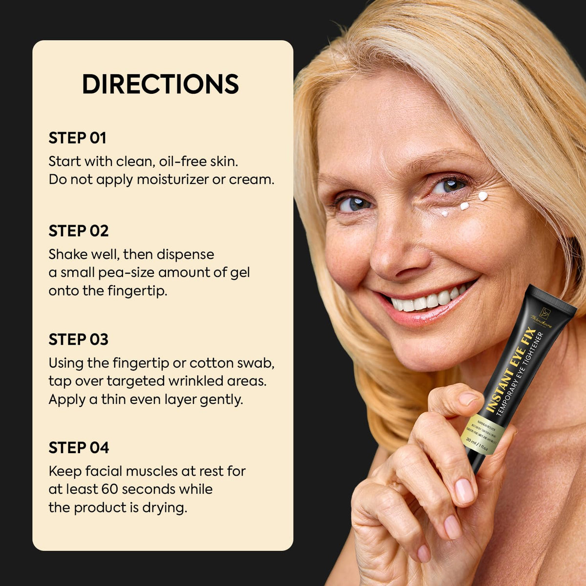 Aemerry Instant Eye Tightener - Fast-Acting Under Eye Treatment (1 oz)