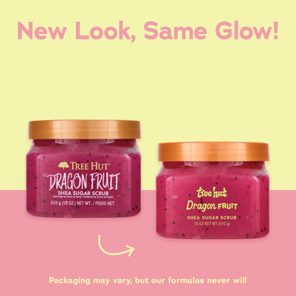 Tree Hut Dragon Fruit Shea Sugar Body Scrub 18 oz, Exfoliating & Hydrating