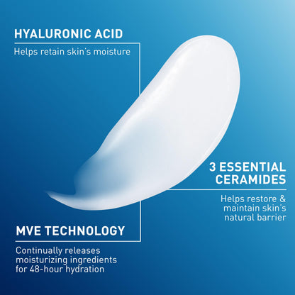 CeraVe Daily Moisturizing Lotion for Dry Skin, Fragrance Free Face & Body Moisturizer 12 oz
